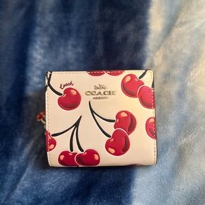 Coach Cherry Print Wallet